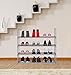 HOMEFORT 4-Tier Shoe Rack, Metal Shoe Tower,20 Pairs Shoe Storage Shelf, Entryway Stackable Shoes Organizer with 4 Tiers Metal Shelves, for Closet, Hallway, Entryway, Grey