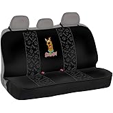 Warner Bros Scooby Doo Rear Back Seat Bench Pet Seat Cover for Cars SUVs Trucks Sedans, Waterproof Heavy Duty Durable Universal Fit Automotive Protection for Dogs Puppy Cats Travel Companions Washable