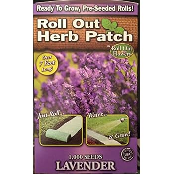Amazon.com : Roll Out Garden Bed of English Lavender Seeds by Garden