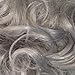 Vanessa Grey Designer Hairpieces HAIR EXTENSIONS CURLY OR MESSY DRAWSTRING UPDO FULL BUN IN OUR FAMOUS SILVER Synthetic