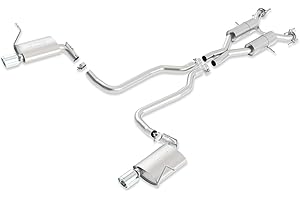 BORLA 140406 Cat-Back System for 2011-2021 Jeep Grand Cherokee Sub Models Limited/Overland/Trailhawk 5.7L V8 Auto. Trans. 2 & 4WD 4 Door With "Under Bumper" Tip Exit. EXC. With Reusable Factory Tips