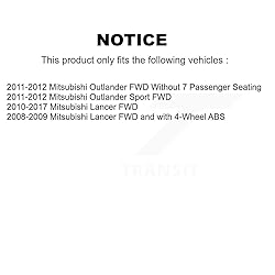 Front Rear Wheel Bearing And Hub Assembly Kit For
