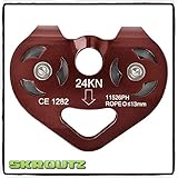 Hotouch 24KN Heavy Duty Outdoor Climbing Zip Line Cable Trolley Zip Line Fast Speed Pulley