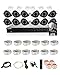 LaView 1080P HD IP 12 Camera Security System 16 Channel PoE 1080P NVR with a 6TB HDD Indoor/Outdoor Cameras Day/Night Surveillance System with Remote Viewing