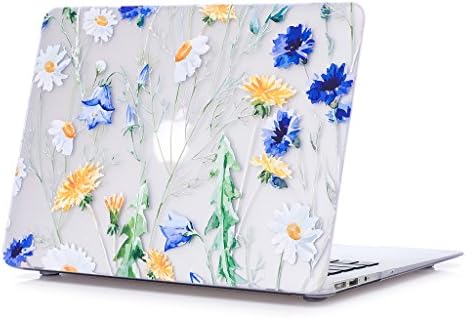 COLDEL Soft-Touch Translucent Matte Hard Shell Ultra Slim Frosted Plastic Case for MacBook Pro 13" with Retina Display,Model A1502 &amp; A1425(chrysanthemum)