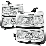 DNA Motoring HL-OH-CSIL14-CH-CL1 Chrome Housing