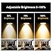 Ascher GU10 COB LED Bulbs, 50W Halogen Bulbs Equivalent, 7W, 530LM, 3000K Warm White, Dimmable, LED Light Bulbs, MR16 GU10 Base/Pack of 4