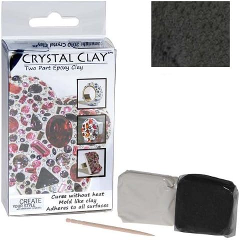 Crystal Clay 2-Part Epoxy Clay Kit - Black 50g by Crystal Clay