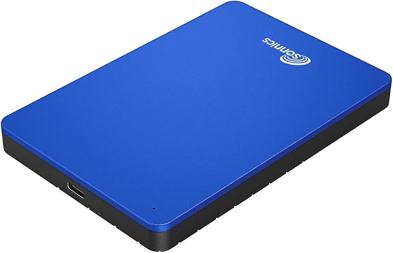 Sonnics 1TB Portable SSD Blue USB 3.1 Drive for Windows Mac PS4 Xbox One