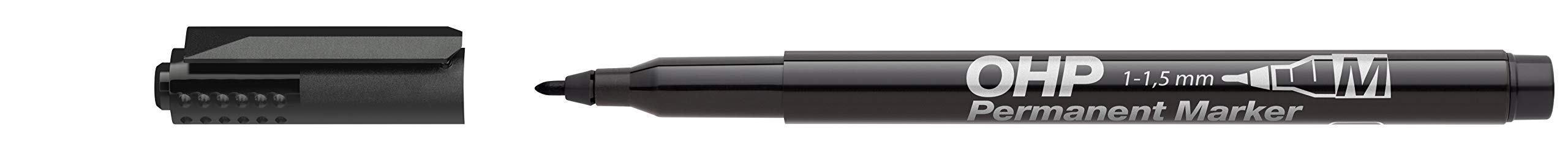 ICO PermanentMarker M Black Pack of 10 in a Paper Box