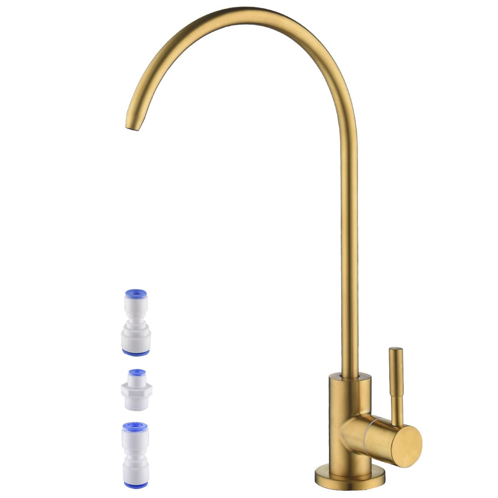 Photo 1 of Brushed Bronze Reverse Osmosis Filtered Water Faucet, PargaDeco R.O. Water Filter Faucet for Kitchen Sink Water Filter System, Lead-Free Stainless Steel Drinking Water Faucet for RV, Bar, Kitchen Sink