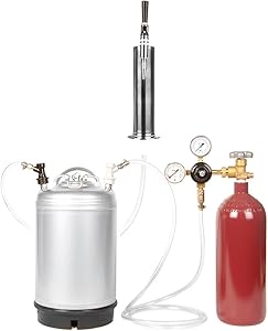 Nitrogen Stout Beer Keg Kit - 3 Gallon Keg, Nitrogen Tank, Tap, and More