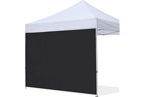HLong Canopy Tent Sidewall for 10x10 Pop Up Canopy, 1 Piece, Black