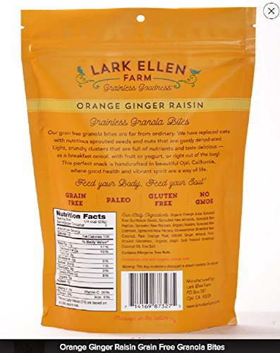 image for Lark Ellen Farm Grain Free Paleo Organic Granola Bites Certified Organ