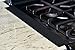 yohino Silicone Counter Gap Covers for Stove/Oven (2-Pack) - Matte Black, Foldable, Heat-Resistant