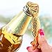 PIXNOR Bottle Opener Set Beer Opener Wedding Favors Opener Pineapple Shape (Golden)