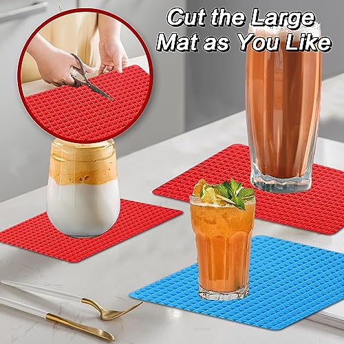 2-Pack Pyramid Silicone Baking Mats - Non-Stick Healthy Cooking Sheets 16x11 Inches