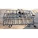 Antique Black Wall Mounted Iron Mail Magazine Rack Utility Organizer