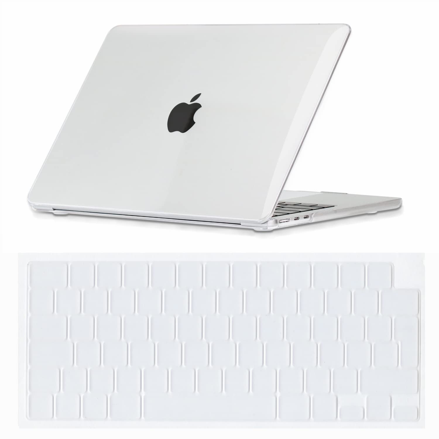 Se7enline Compatible with MacBook Air 15 inch Case 2025 2024 2023 M4 M3 M2 Model A2941/A3114/A3241 Clear Crystal Hard Laptop Cover for Mac Air 15.3-inch New Air &TPU Keyboard Protector,Clear
