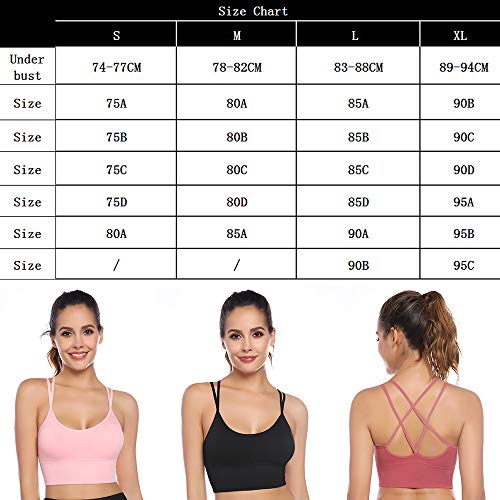 Sykooria sportbeha voor dames gevoerde beha Geen stalen ring met kruis terug ontwerp push-up bh sportbeha top voor yoga… - Image 8