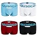 sandbank Men's Sexy Lingerie Bulge Pouch Open Crotchless Boxer Briefs Underwear (US L = Asian Tag 2XL, 4 Pack-Mix Color#2)