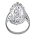 ANGEMIEL Ubei Jewelry 925 Sterling Silver Openwork Flowers and dragonfly Filigree Ring Size 10