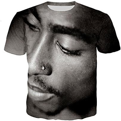 LIASOSO 2pac T Shirt Men Women t shirt Gangsta Rap Tupac T Shirt Hip Hop Brand Clothing