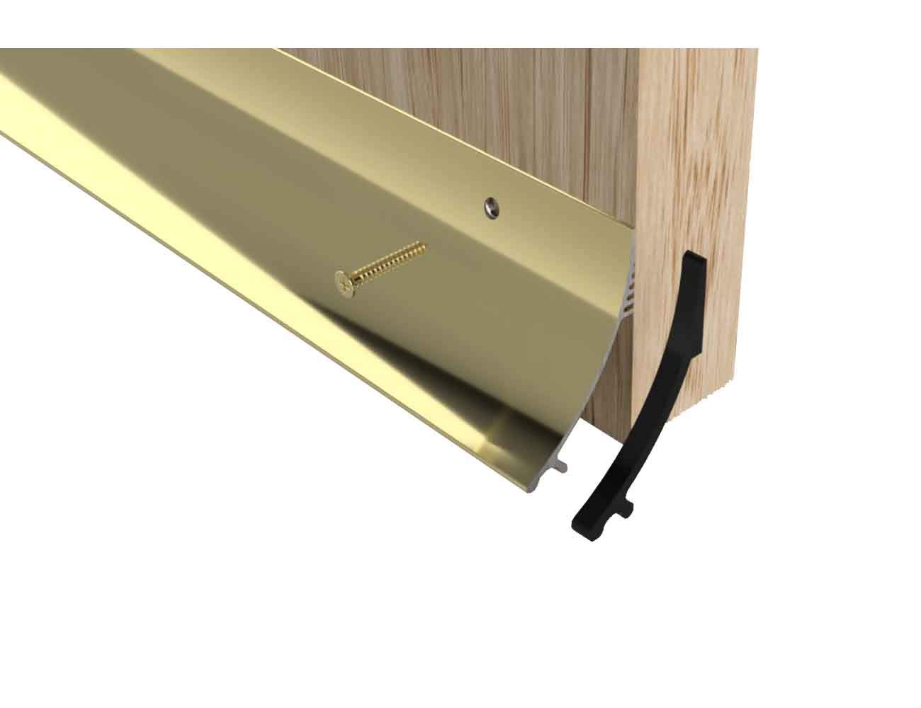 Stormguard Door Rain Water Weather Deflector Bar (914mm, Gold 63mm)