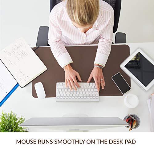 Bedsure Leather Desk Pad, Office Desk Mat Blotter on top of desks