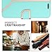 FYY Leather Case with Mirror for Samsung Galaxy S8 Plus, Leather Wallet Flip Folio Case with Mirror and Wrist Strap for Samsung Galaxy S8 Plus Mint Green