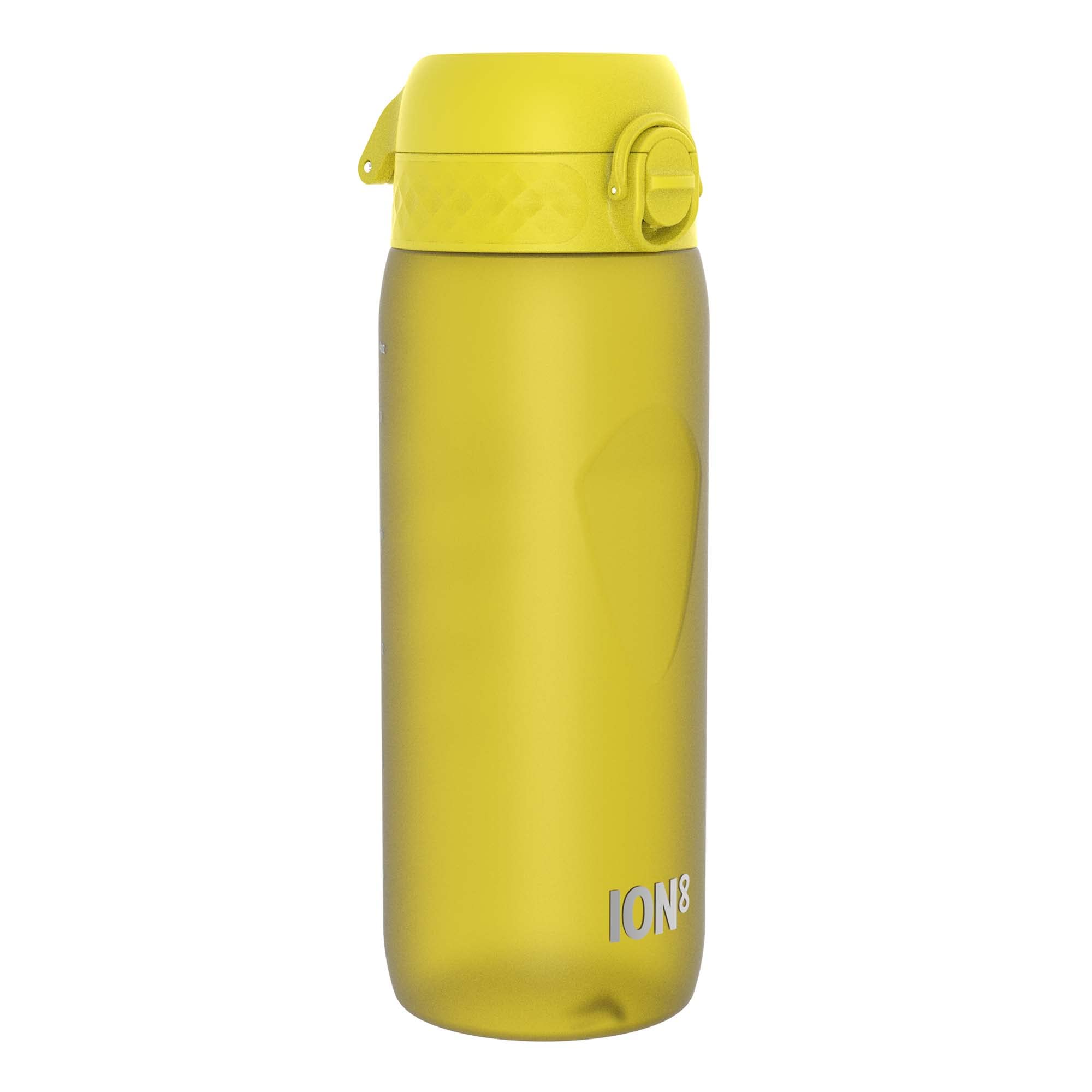 Ion8 Sports Water Bottle, 750 ml/24 oz, Leak Proof, Easy to Open, Secure Lock, Dishwasher Safe, BPA Free, Flip Cover, Carry Handle, Soft Touch Contoured Grip, Easy Clean, Odour Free, Yellow — image 1