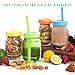 16oz Wide Mouth Jar Tumber (Pink, Teal, Yellow & Blue, 8 Pack)