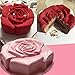 11'' Big Rose Flower Silicone Baking Mold, FantasyDay Anniversary Birthday Tray-Wedding Festival Party Silicone Cake Mold for Muffins Brownie Cornbread Candy Chocolates Butter Fondant Soap Gummy Bread