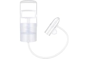 IYYI Nasal Aspirator for Baby, Baby Nose Sucker, Booger Sucker with Hand Pump and Non-Invasive Tip to Clear Clogged Passages and Boogers (Translucent White, Standard)