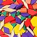Lewo 60-Pieces Wooden Pattern Blocks Montessori Tangram Puzzle Toys