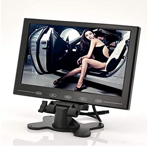 BW 9 Inch TFT LCD Monitor - In-Car Headrest/Stand, Ultra-Thin Design, 800x480 Resolution