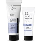 Deconstruct Daily Oil Free Cleanse &amp; Hydrate Duo - OilControl Face Wash + OilFree Moisturiser | Oil-free and Hydrated skin | Oily Acne Prone Skin