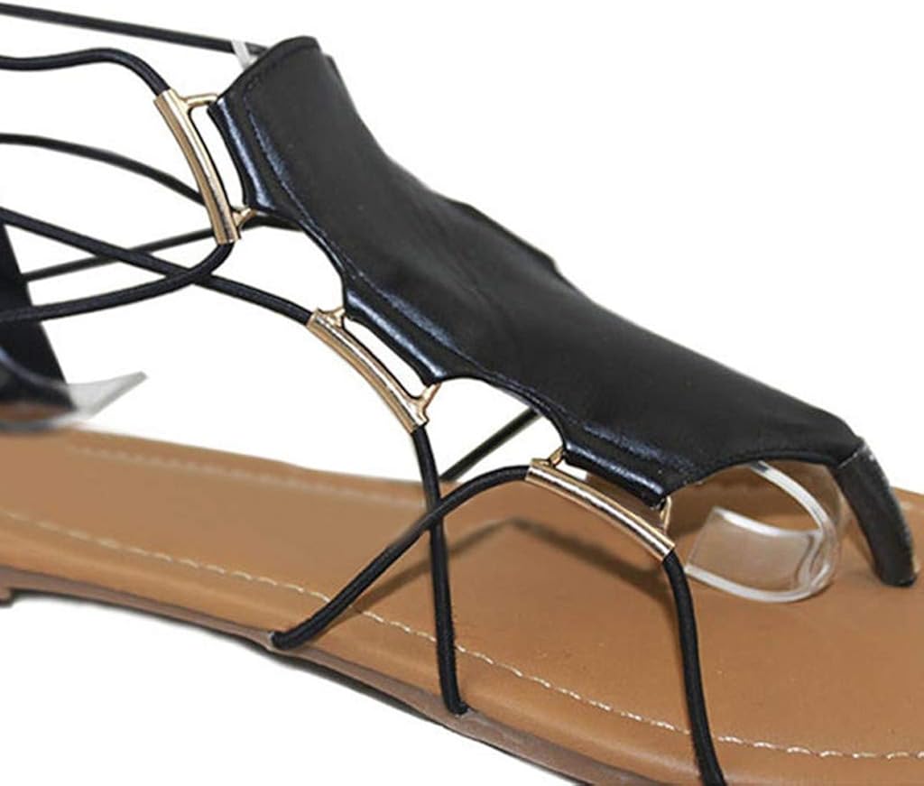 chic three color stitching sandals