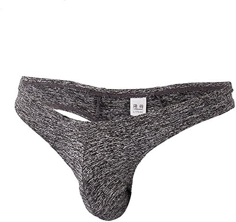 Autumn wind Men Cotton Breathable Boxers Panties ♕ Sexy Solid Color Thongs Underwear, 5 Colors, S-XL