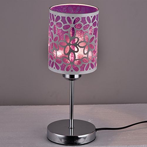 TRAVEPPY Modern Creative Vogue Bedroom Desk Lamp Wedding Carve Table Lamp Purple S