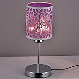TRAVEPPY Modern Creative Vogue Bedroom Desk Lamp Wedding Carve Table Lamp Purple S