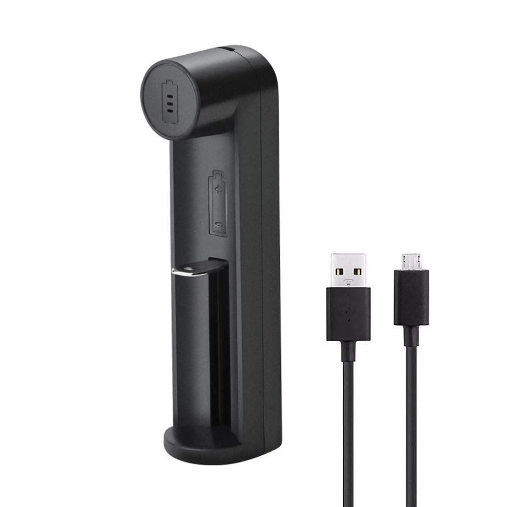Update 1 Slot Universal Intelligent USB Battery Charger for Li-ion SIMILKY / 18650 18490 18350 17670 17500 16340(RCR123) 14500 Rechargeable Batteries