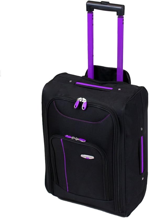 More4bagz Cabin Approved On Board Wheeled Hand Luggage Travel Trolley Flight Holdall Bag Fits