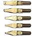 Speedball 3055 Lettering and Drawing Pen Nibs, LC Style, LC-0 Through LC-4, 0.56