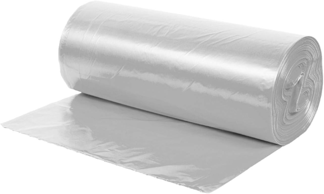 12" X 20" Plastic Produce Bag on a Roll, Unprinted Bread Grocery Clear, 340 Bags
