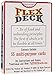 Flex Deck All in One Games Playing Cards White Box, 4 Color Border, Double Nine Dominoes, Letter Games, Unique Card Games for Families, Travelers, Campers, Educators and Others.
