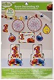 amscan 1st Birthday Elmo Room Decorating Kit 10 Piece Party Supplies Elmo Sesame Street Fun to be One!