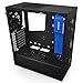NZXT S340 Mid Tower Computer Case, Matte Black/Blue (CA-S340MB-GB)