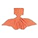 KALRI Girls Mermaid Tail Blanket Handmade Material Soft Sofa Blankets Fish Tail Style Quilt Adult Children