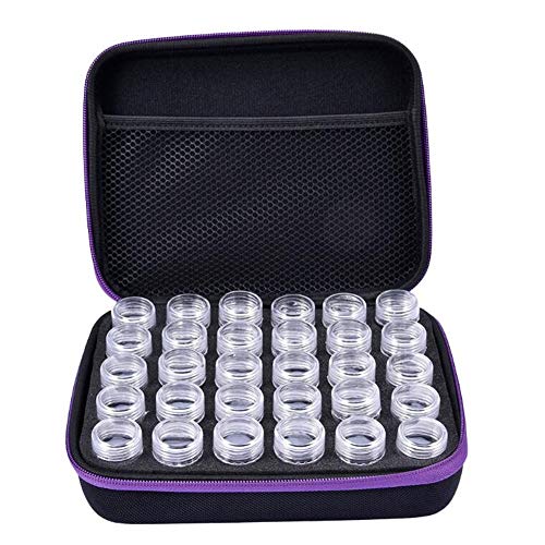 image for VAlink 30 Slots Embroidery Diamond Storage Box,Clear Medicine Painting